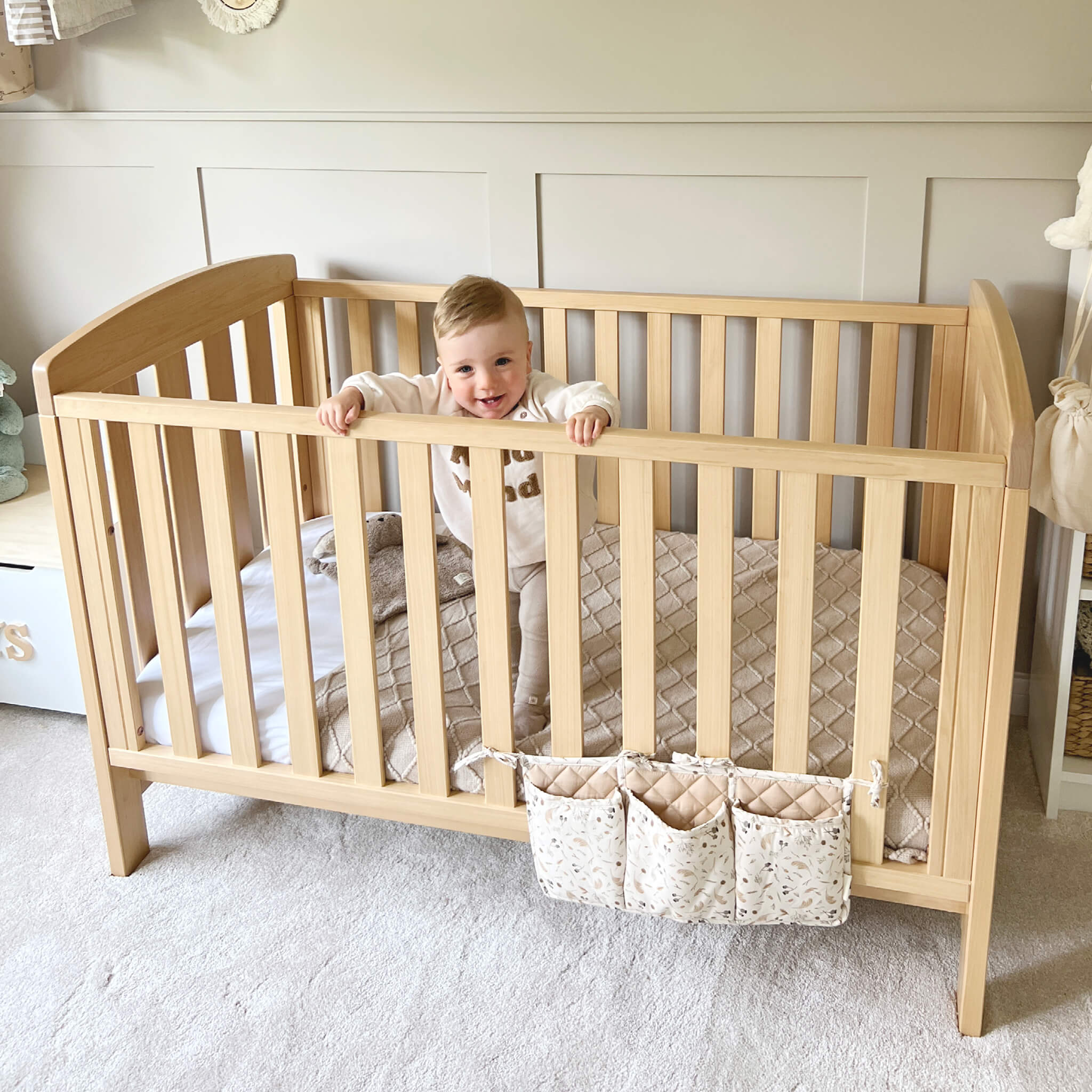 Alice Cot Bed Pebble - Image 6