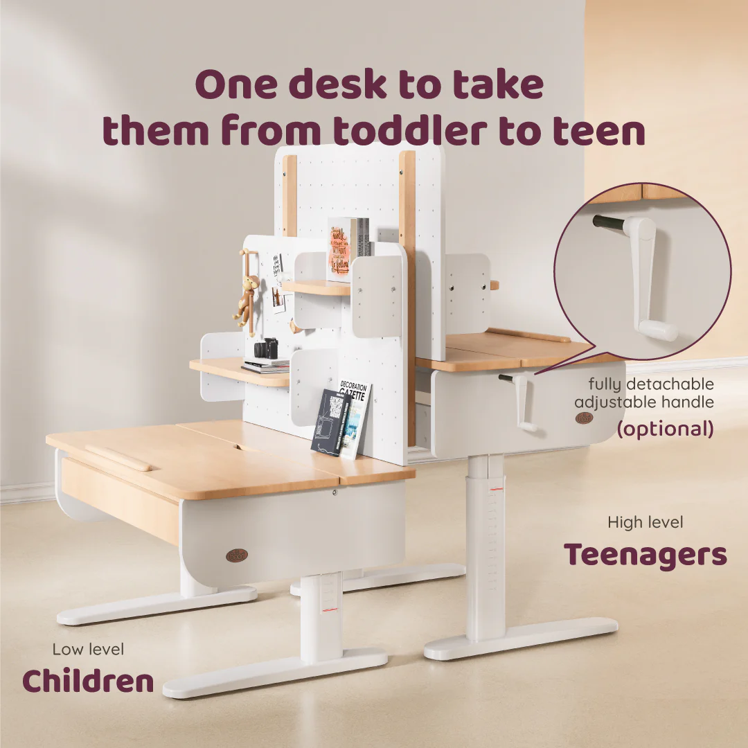 Ergonomic Desk with Pegboard Bookshelf and Study Chair Bundle - Image 7