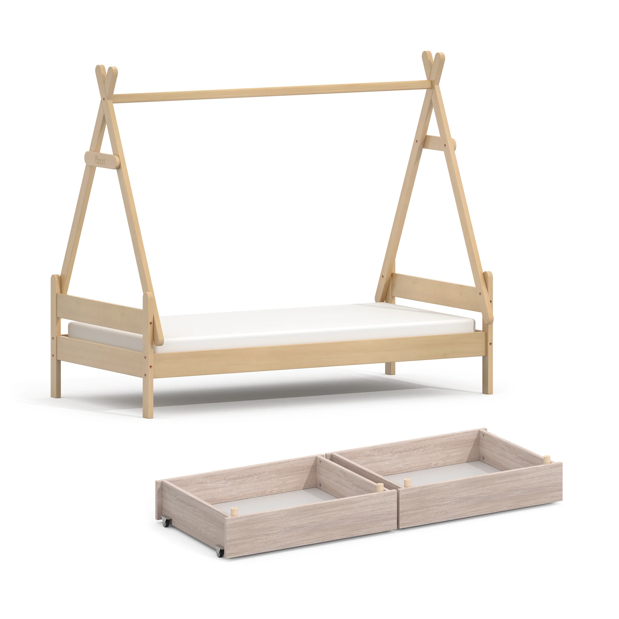 Forest Teepee Single Bed + Under‑Bed Storage Drawers - Image 2