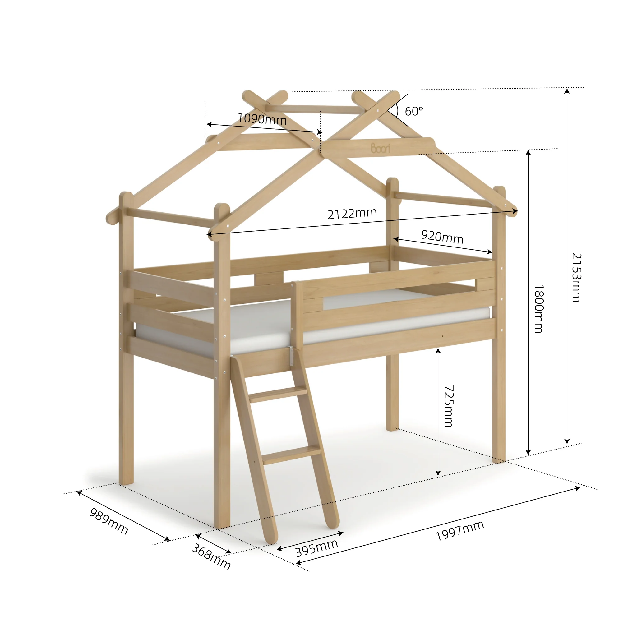 Forest Teepee Single Loft Bed Bundle - Image 10
