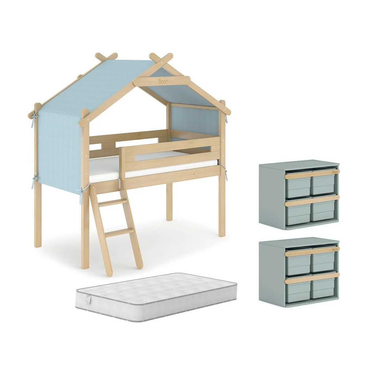 Forest Teepee Single Loft Bed Bundle - Image 3