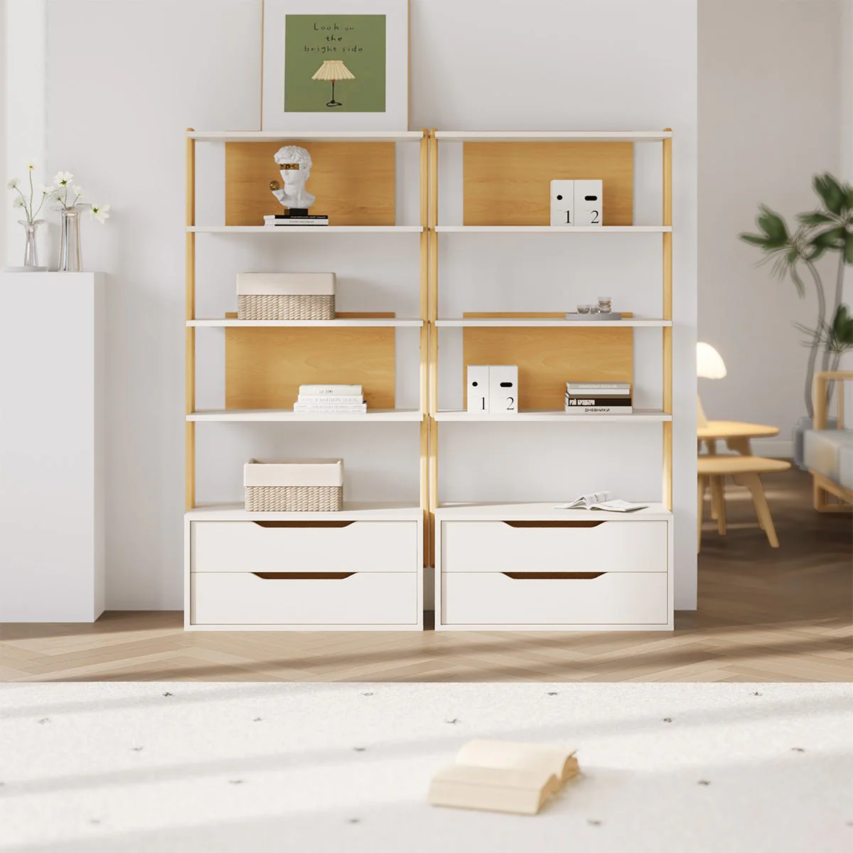 Modular 2 Drawer Bookshelf - Image 4