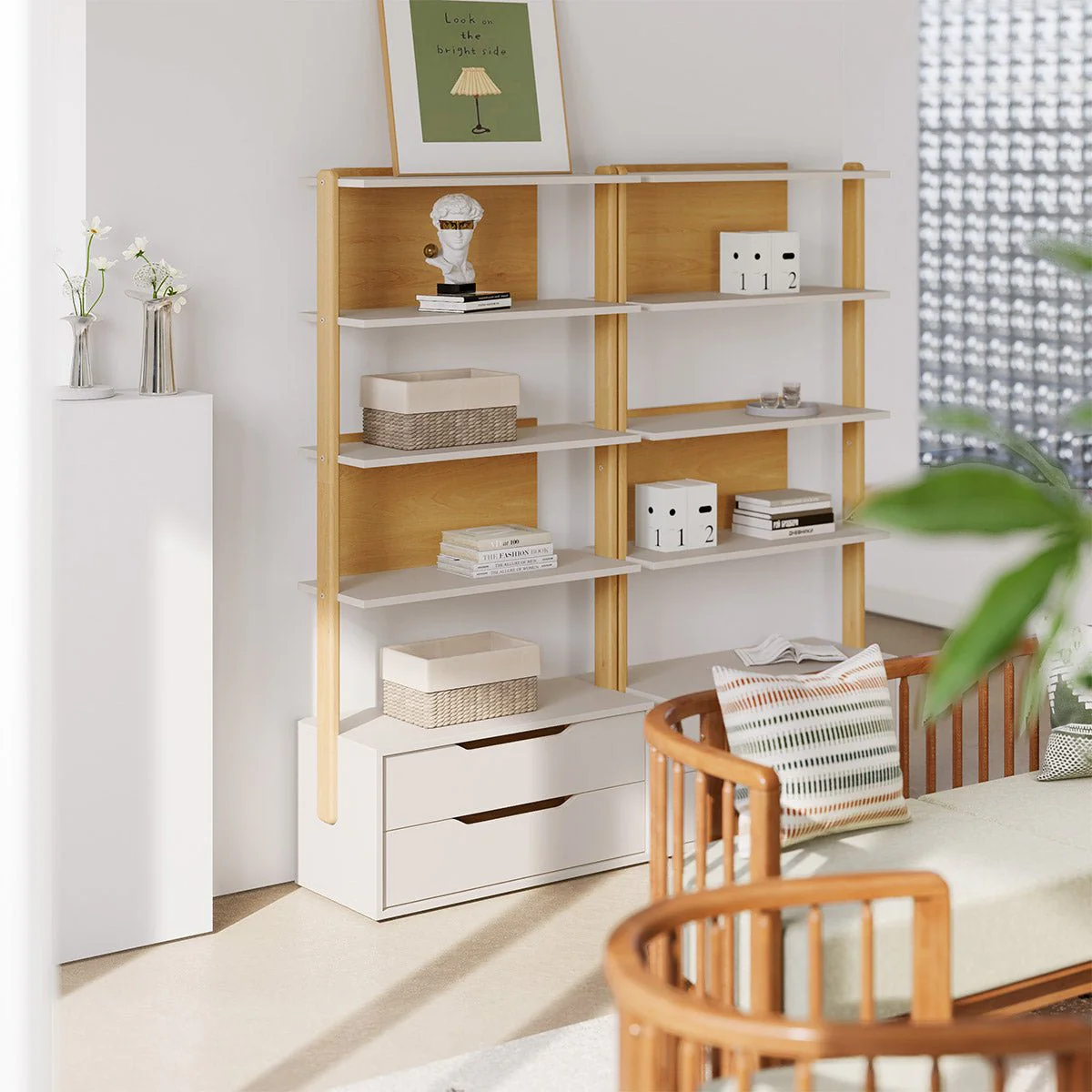 Modular 2 Drawer Bookshelf - Image 5