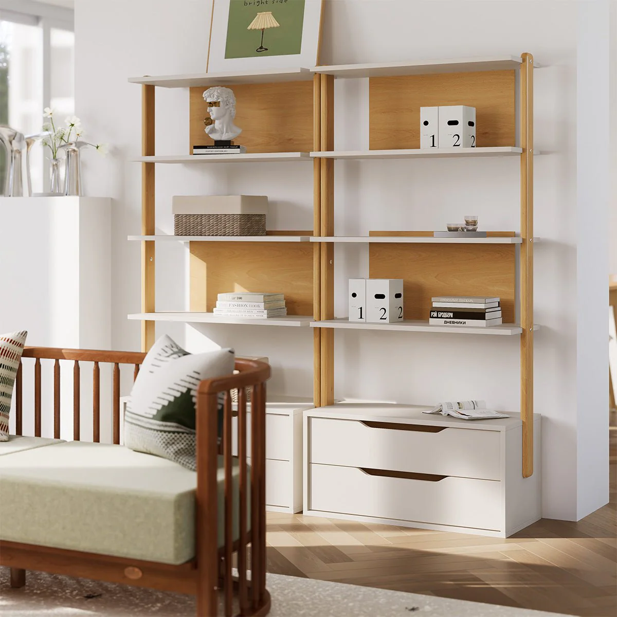 Modular 2 Drawer Bookshelf - Image 7