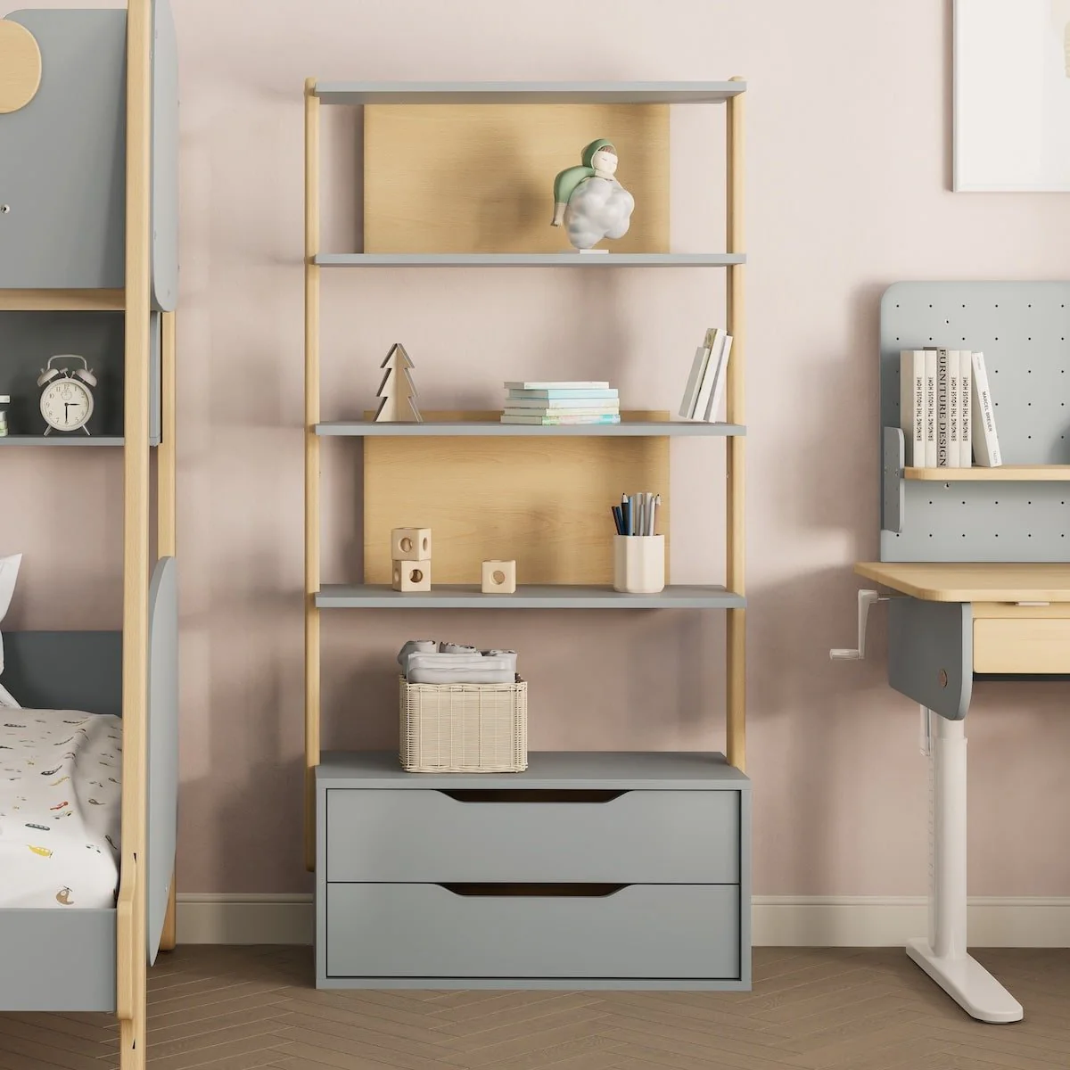 Modular 2 Drawer Bookshelf - Image 8