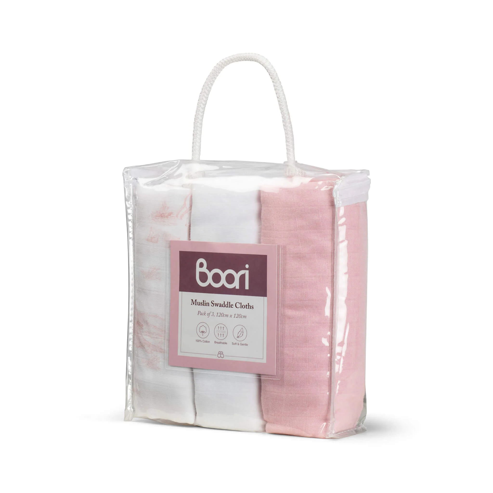 Muslin Swaddle Cloths (Pack of 3) - Image 7