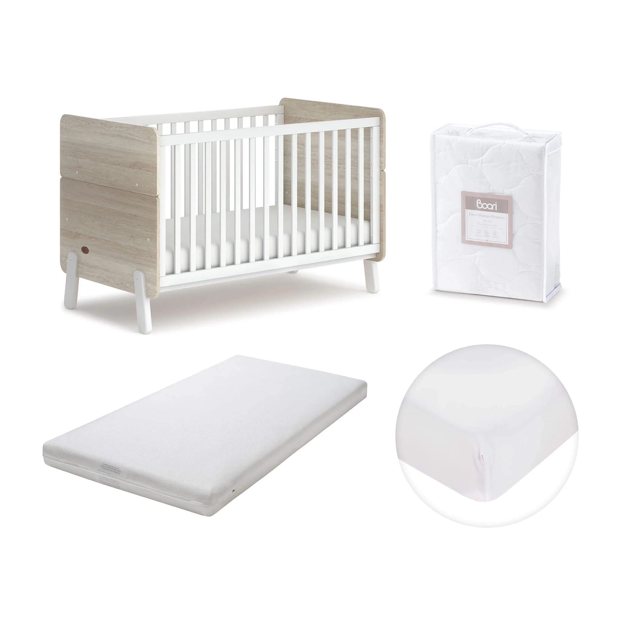 Natty Cot Bed with Mattress Bundle - Image 3