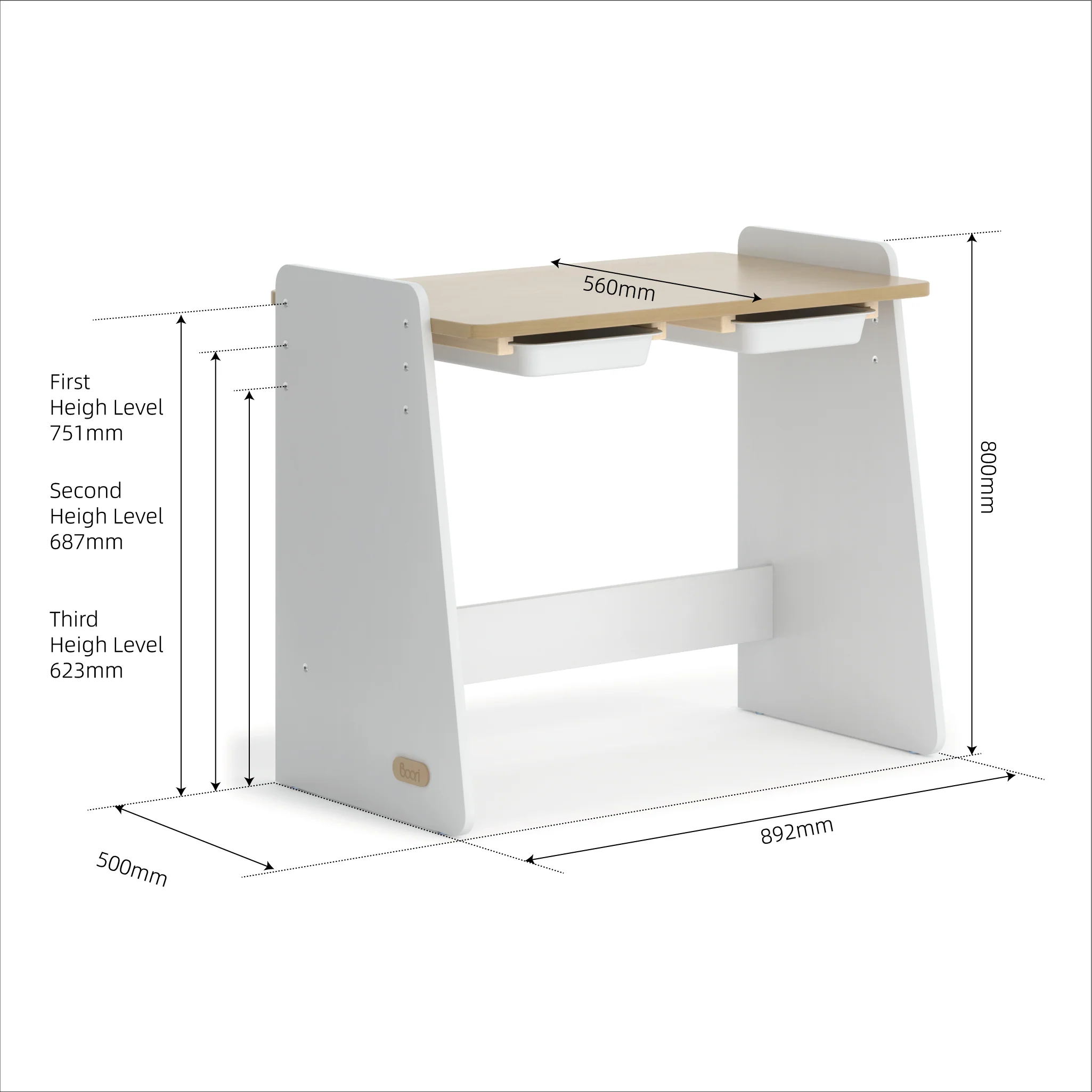 Natty Study Desk with Hutch and Chair Package - Image 2