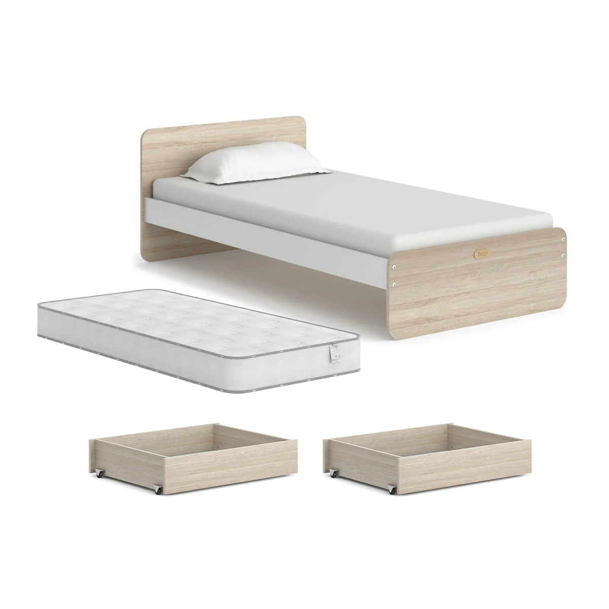 Neat Single Bed with Mattress and Under Bed Storage Bundle - Image 8