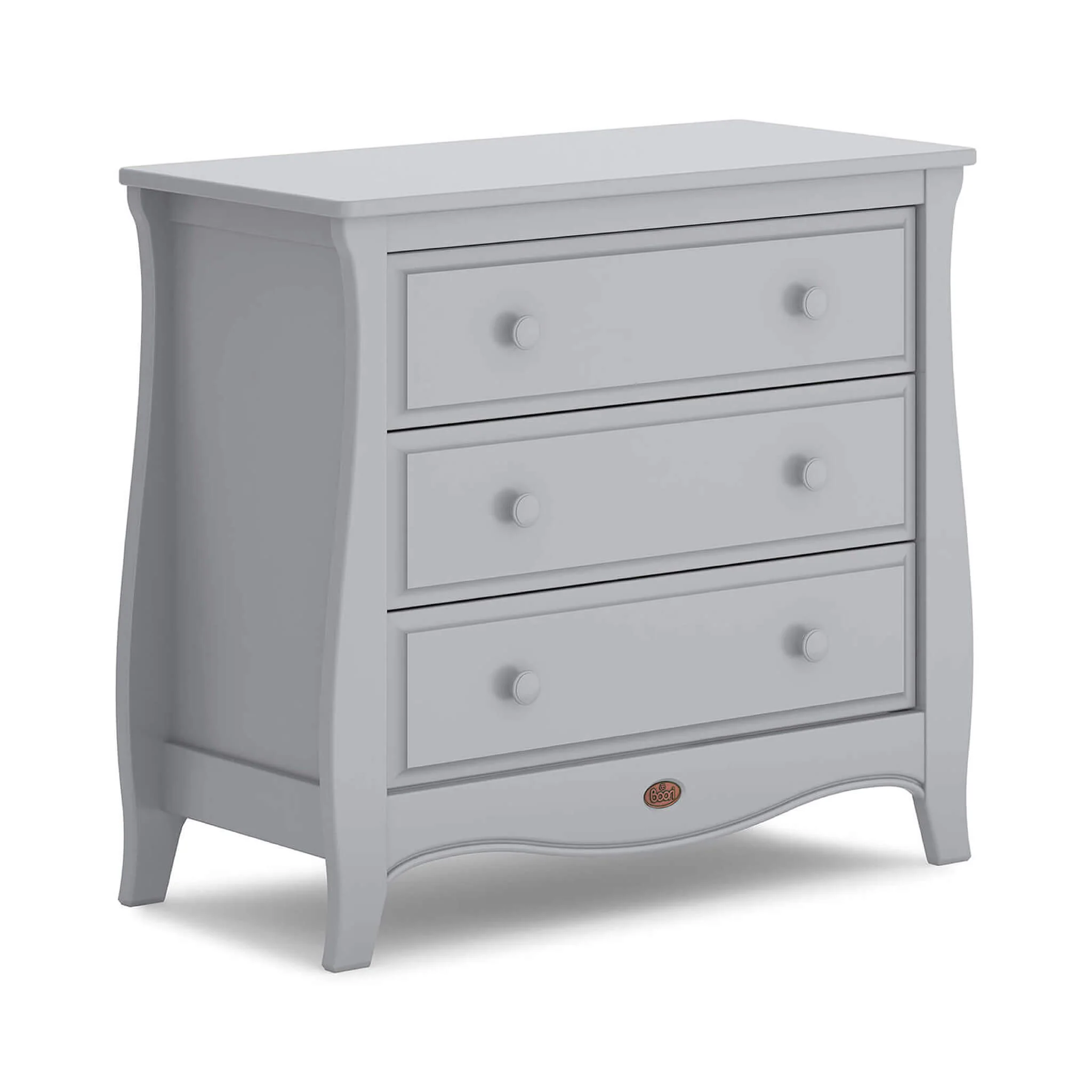Sleigh 3 Drawer Chest (Smart Assembly) Pebble - Image 7