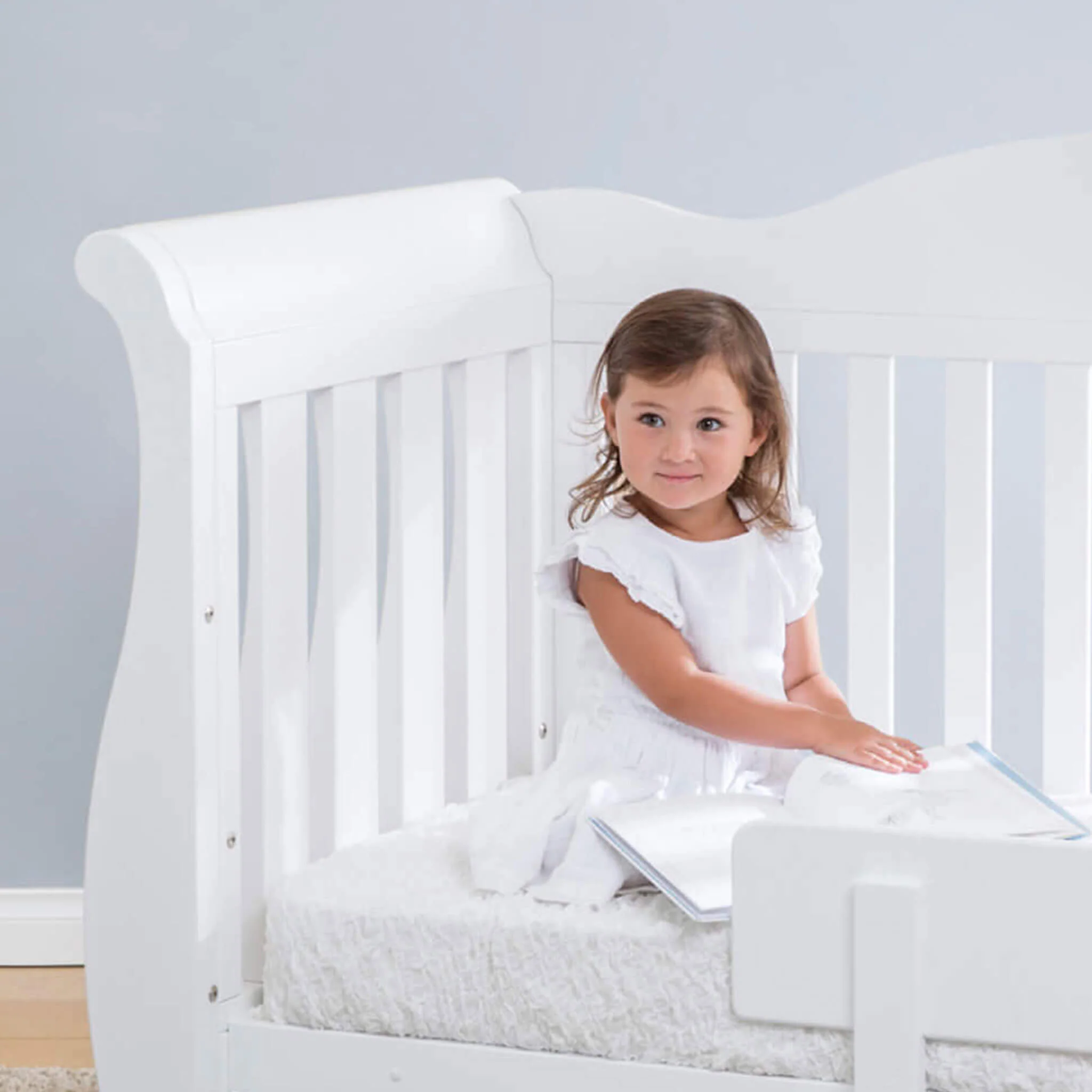 Sleigh Royale Cot Bed with Mattress Bundle - Image 5
