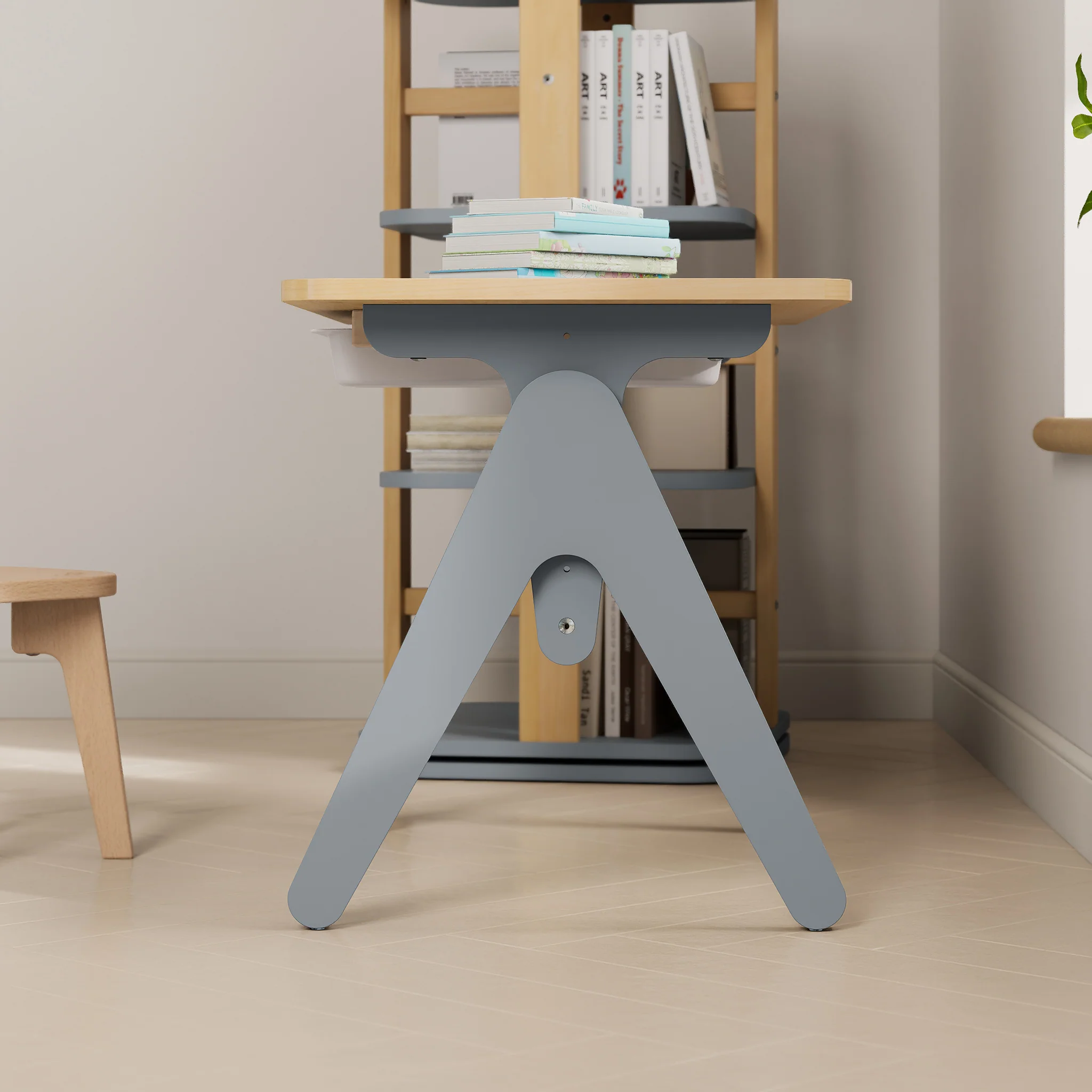 Tidy Learning Table with 2 Chairs and Bookshelf Bundle - Image 13
