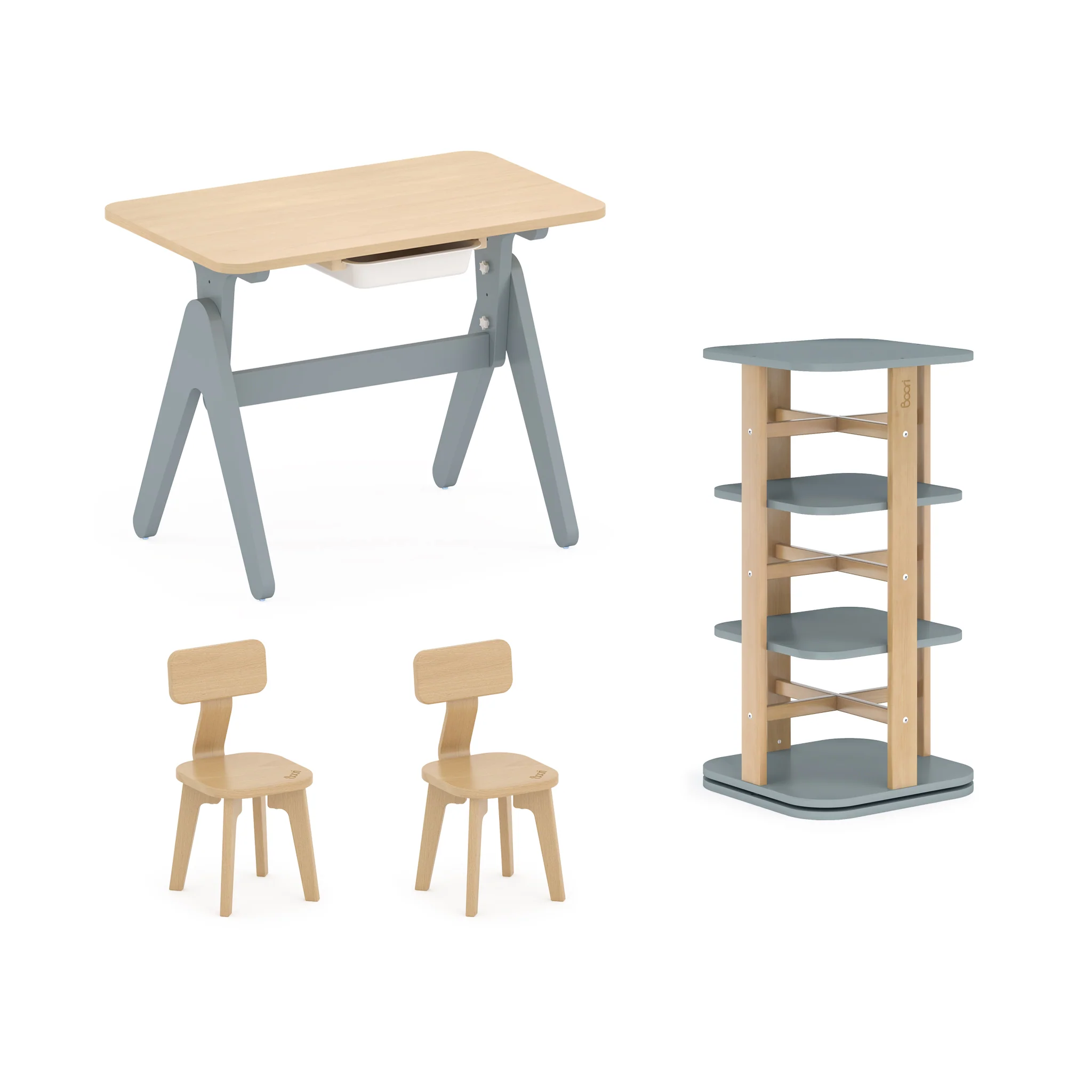 Tidy Learning Table with 2 Chairs and Bookshelf Bundle - Image 23