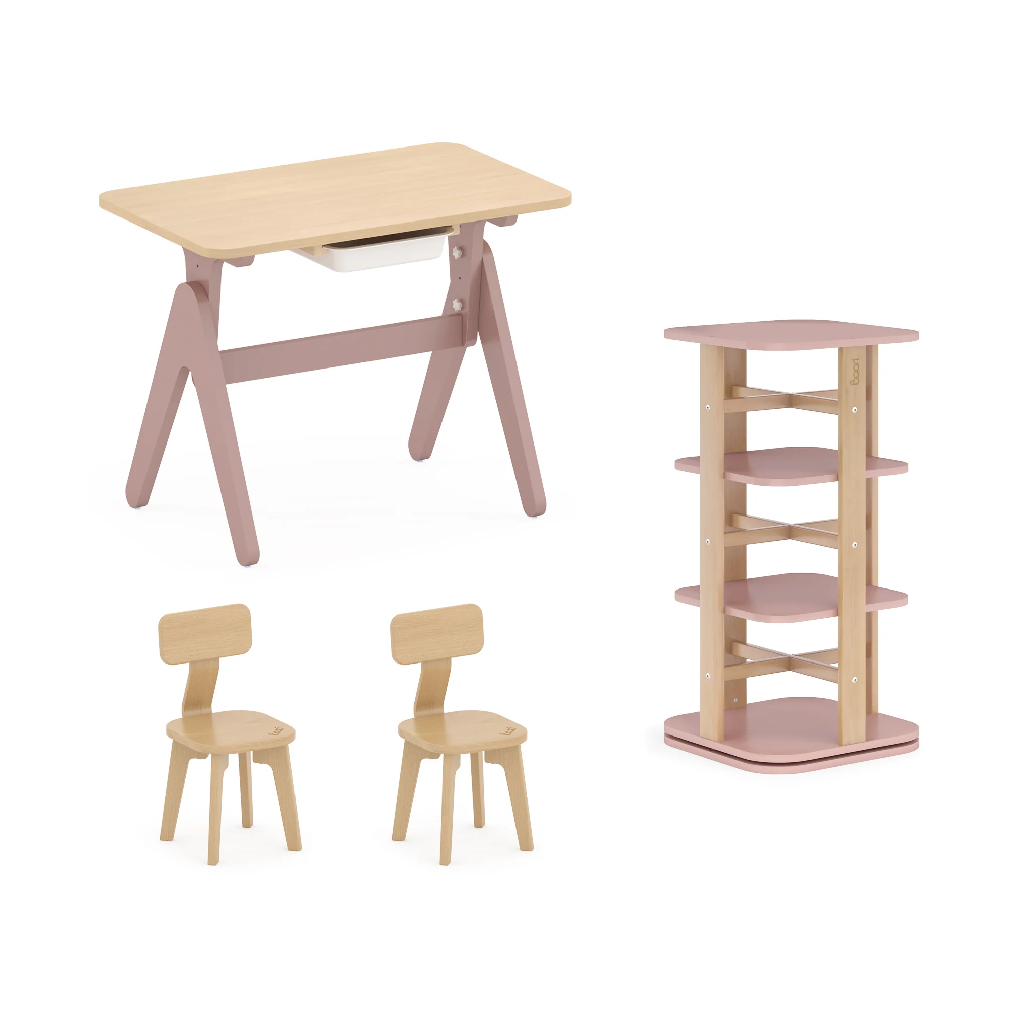Tidy Learning Table with 2 Chairs and Bookshelf Bundle - Image 24