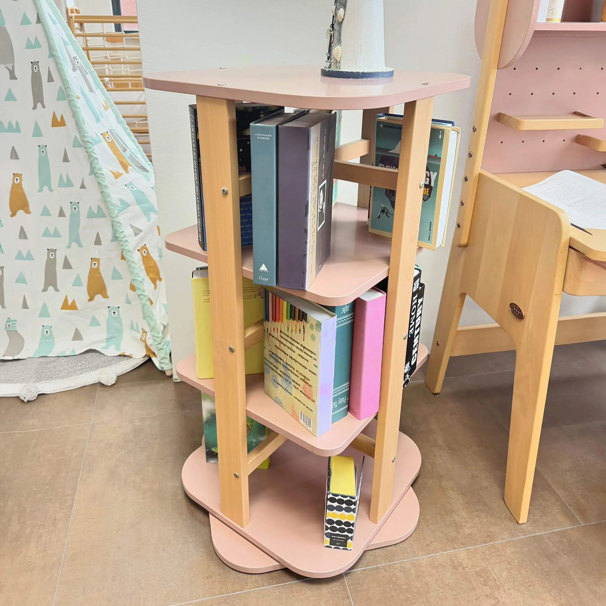 Tidy Rotating Bookshelf - Image 6