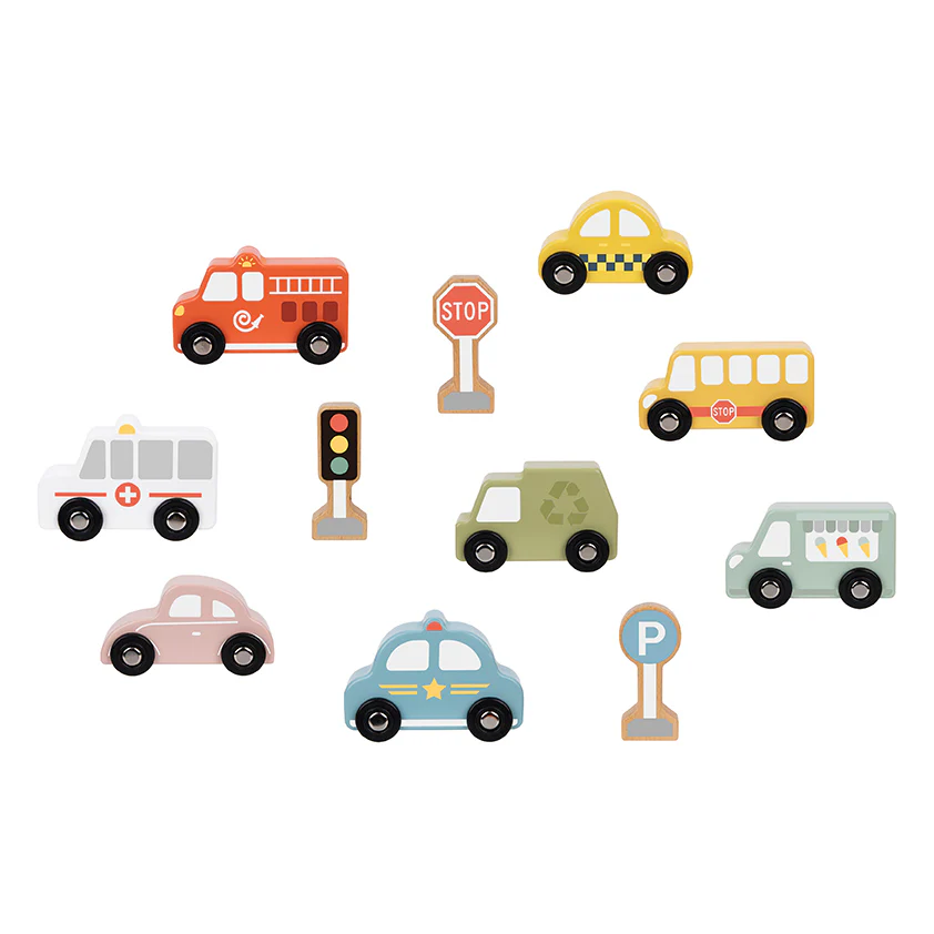 Transportation & Street Sign Set Wooden Toys - Image 4