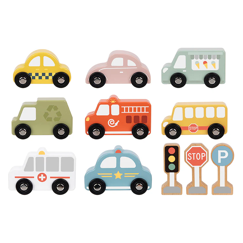 Transportation & Street Sign Set Wooden Toys - Image 7